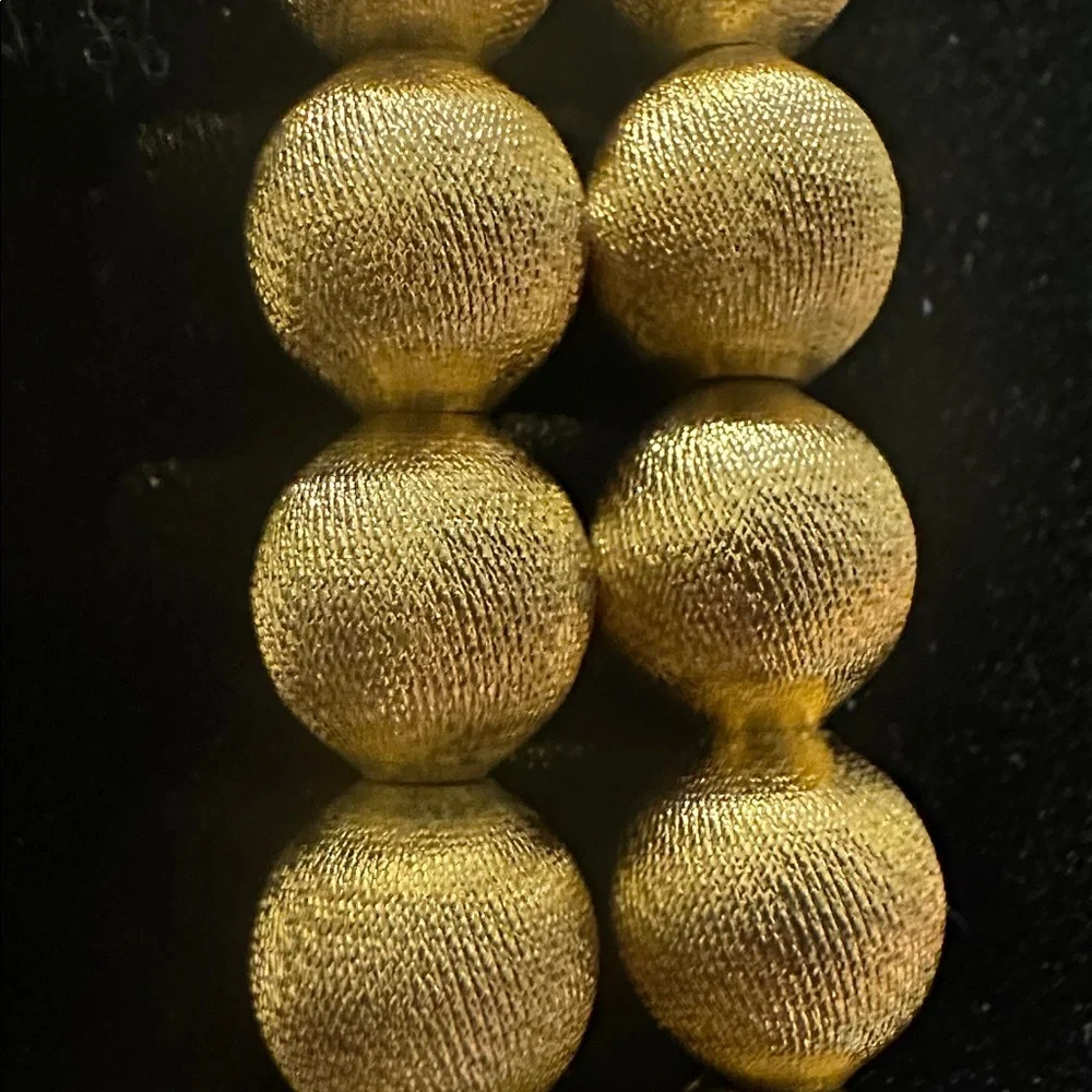 Monet Elegant Vintage Gold Beaded Necklace - Picture 4 of 4